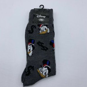 MEN'S DISNEY SCROOGE MCDUCK CHARCOAL CREW SOCKS